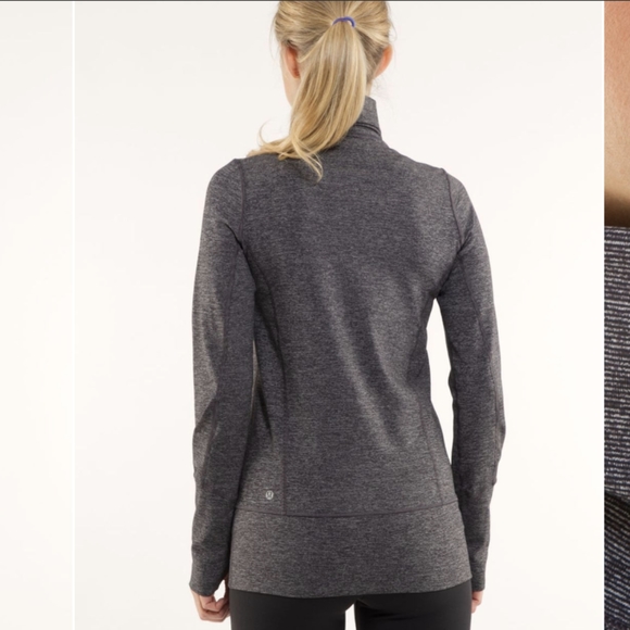 Lululemon In Stride Jacket Coal Wee Stripe / Coal - Picture 2 of 14